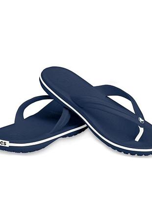Crocs сині легкі вʼєтнамки шльопанці