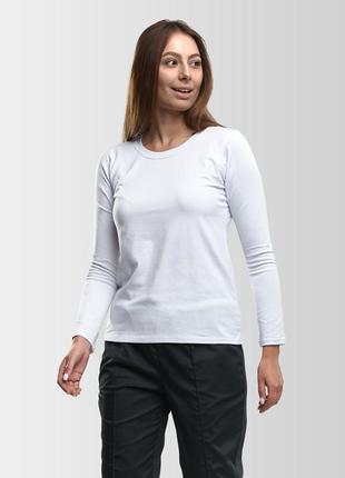 Футболка з довгим рукавом sleeve vsetex біла