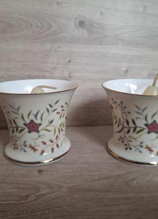 Подсвечники фарфоровые. britannia collection . 2шт. состояние идеал.