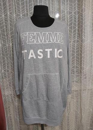 Світшот жіночій подовжений з начьосом, худі туніка жіноча тепла від  esmara. розмір по бірці xxl