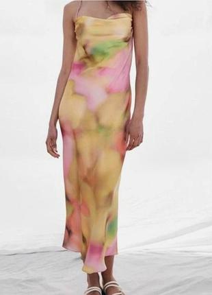 Платье zara, очень красивое, размер м, с биркой. на лето вау.