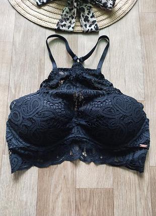 Шикарный кружевной бюстгальтер с красивой спинкой victoria’s secret