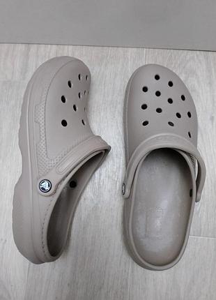 Crocs бежеві клоги сабо мюлі 2