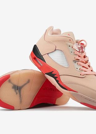 Кросівки jordan 5 retro low girls that hoop pink  арт 2038