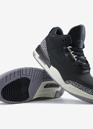 Кроссовки jordan 3 off-noir black 38 арт 2066