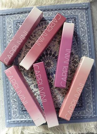 Блиск тінт для губ cappuvini multi-colored beauty 01, 02, 03, 04, 05, 06