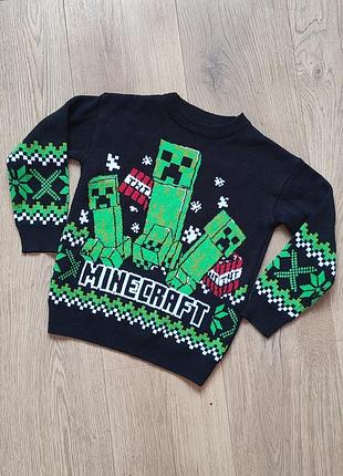 Светр майнкрафт 5-6 років