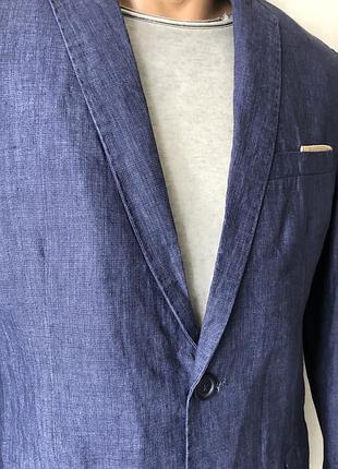 Zara піджак блейзер 100% льон 5