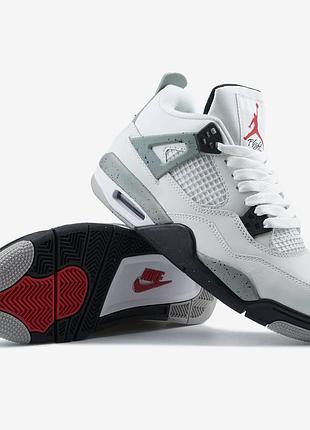Кросівки jordan 4 retro white cement  арт 2062