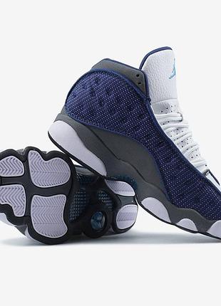 Кроссовки jordan 13 retro flint blue white арт 2093