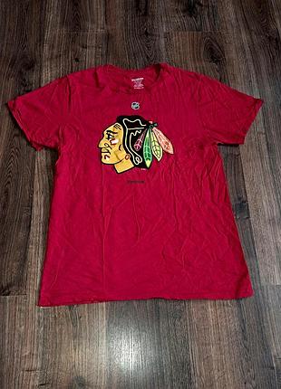 Мужская уникальная jeesey футболка reebok nhl chicago blackhawks патрик кейн оригинал