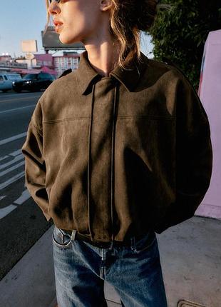 Куртка коричнева zara