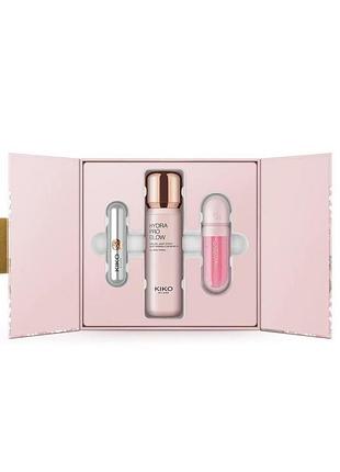 Подарунковий набір для догляду за обличчям kiko milano threads of time hydra glow skincare kit