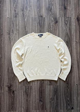 Вінтажний вʼязаний светр polo ralph lauren