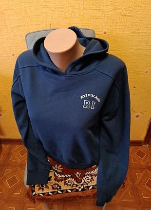 Толстовка утеплена кофта оверсайз river island, s-m