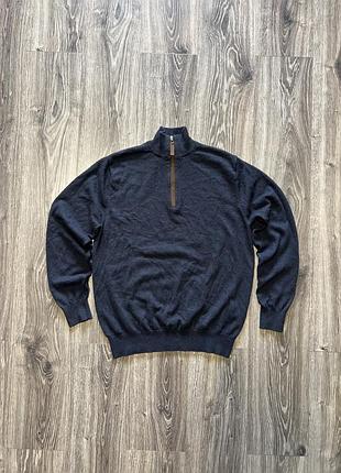 Джемпер кофта светр зіп 1/4 schoffel 100%wool 3