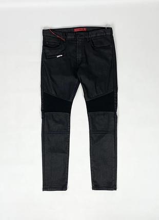 Байкерські джинси скіні hugo skinny-fit biker-jeans hugo 734/54 чоловічі оригінал чорні розмір 30 / 32
