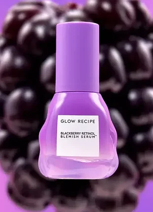 Сироватка від темних плям / пігментації з ретинолом ожини glow recipe blackberry retinol blemish serum 30мл.