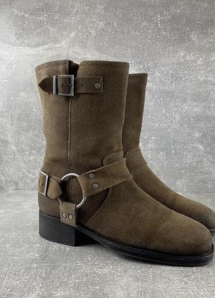 Ботинки ковбойские замшевые harness western boots