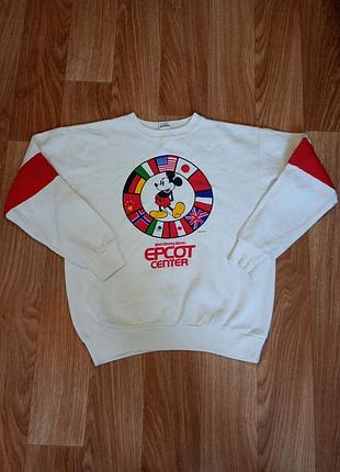 Свитшот made in Ausa disney vintage мерч nirvana guns n roses