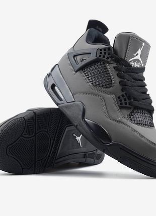Кроссовки jordan 4 travis scott cactus jack grey black арт 2096