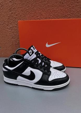 Оригінальні чоловічі/унісекс кросівки nike dunk low panda 41 розмір 26 см