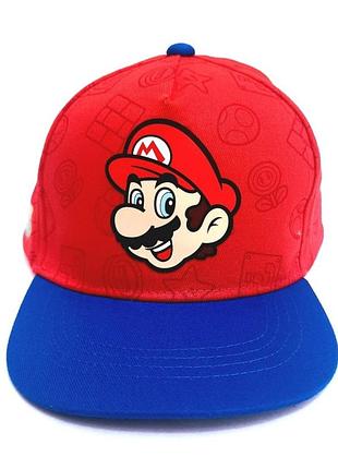 Кепка бейсболка детская кепка super mario 7-10 р