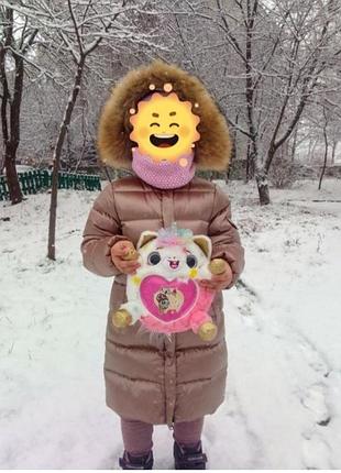 Пуховый плащик 7