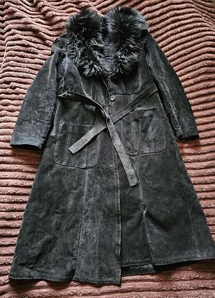 Дубленка длинная