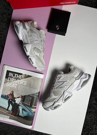 Женские кроссовки new balance 9060 light grey