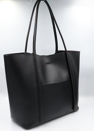 Сумка жіноча шкіряна polina &amp; eiterou pe6218 black