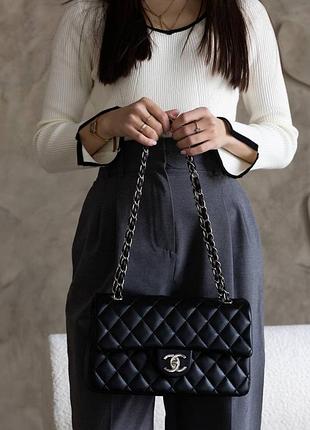 Женская сумка премиум натуральная кожа classic flap bag, номер ✅