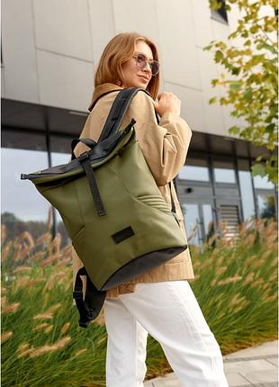 Рюкзак ролл унисекс rolltop sambag w kqn хаки