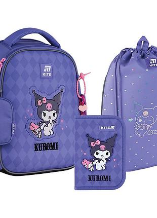 Набір kite рюкзак + пенал + сумка для взуття set_hk25-555s-2 kuromi
