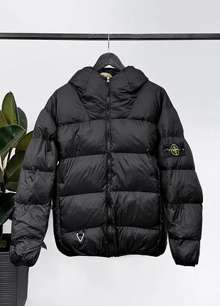 Пуховик stone island чорний