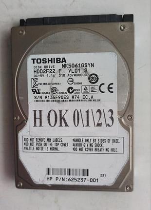 Донор hdd toshiba mk5061gsyn h0123 g002872a