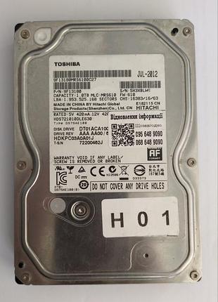 Донор hdd toshiba hds721010dle630 h01 220 0a90377 01 msk 521