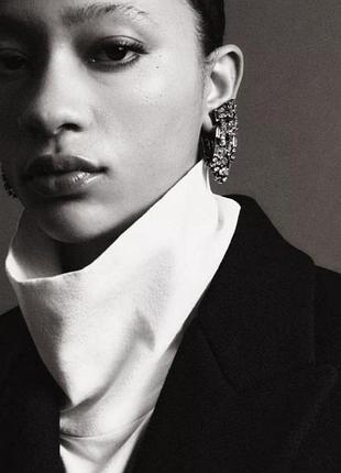 Серьги со стразами zara