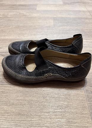 Балетки кожаные ecco
