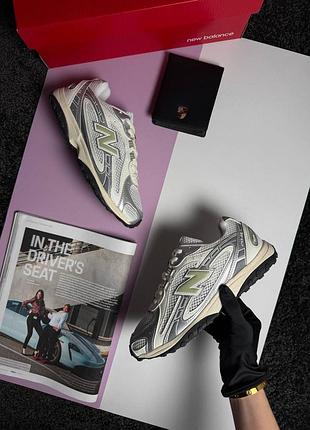 Женские кроссовки new balance 204l white metallic beige