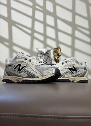 Мужские кроссовки new balance 204l white metallic black