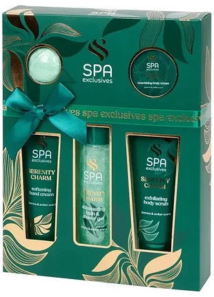 Подарочный набор средств по уходу за телом serenity charm от spa exclusives - 5 предметов