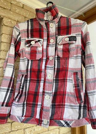 Мужская куртка-рубашка superdry western shirt company | размер m | оригинал