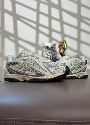 Мужские кроссовки new balance 204l white metallic beige