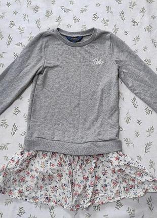 Детское платье polo ralph lauren детское платье с длинным рукавом polo ralph lauren 6 лет