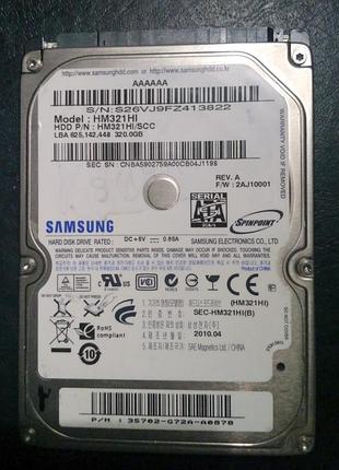 Ноутбучный жесткий диск sata 2.5 samsung spindoint m7e hm321hi на 320гб