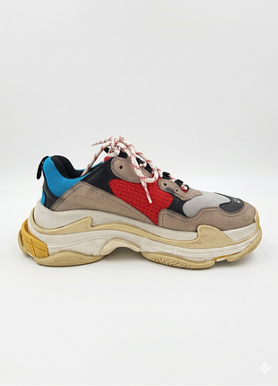 Кроссовки мужские balenciaga triple s 41 массивные multi-color кожаные цветные