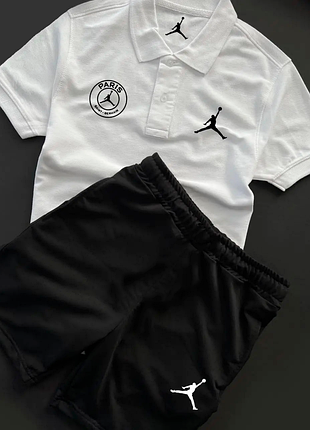 Комплект шорти+футболка-поло nike x jordan