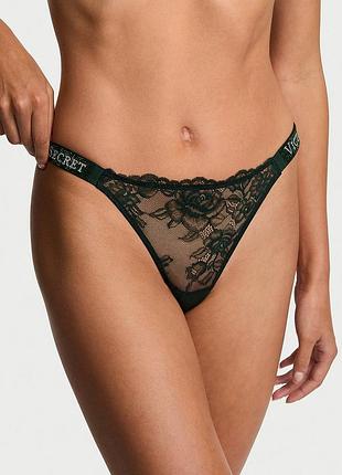 Трусики-стрінги victoria's secret m зі стразами, оригінал