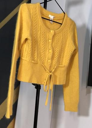 Вкорочений джемпер жіночий h&m ангора